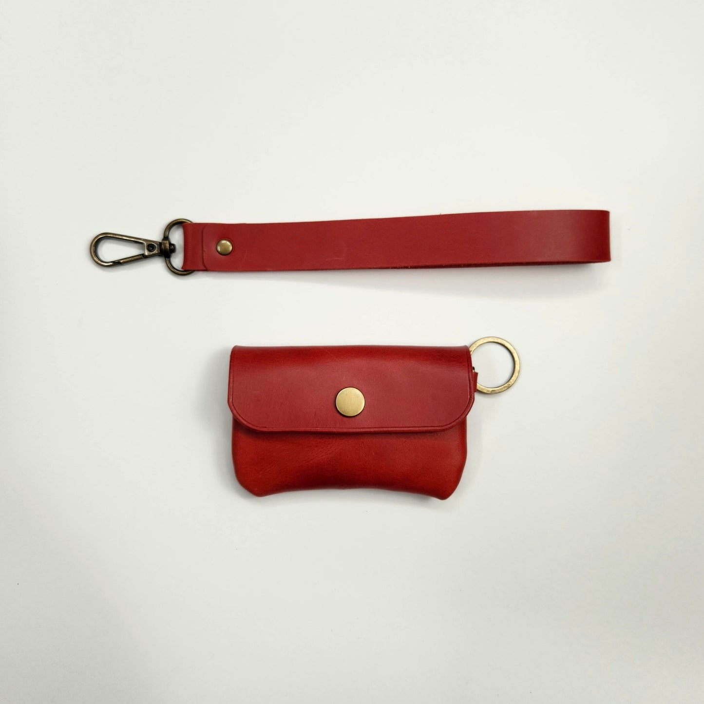 Womens Leather Keychain Wallet