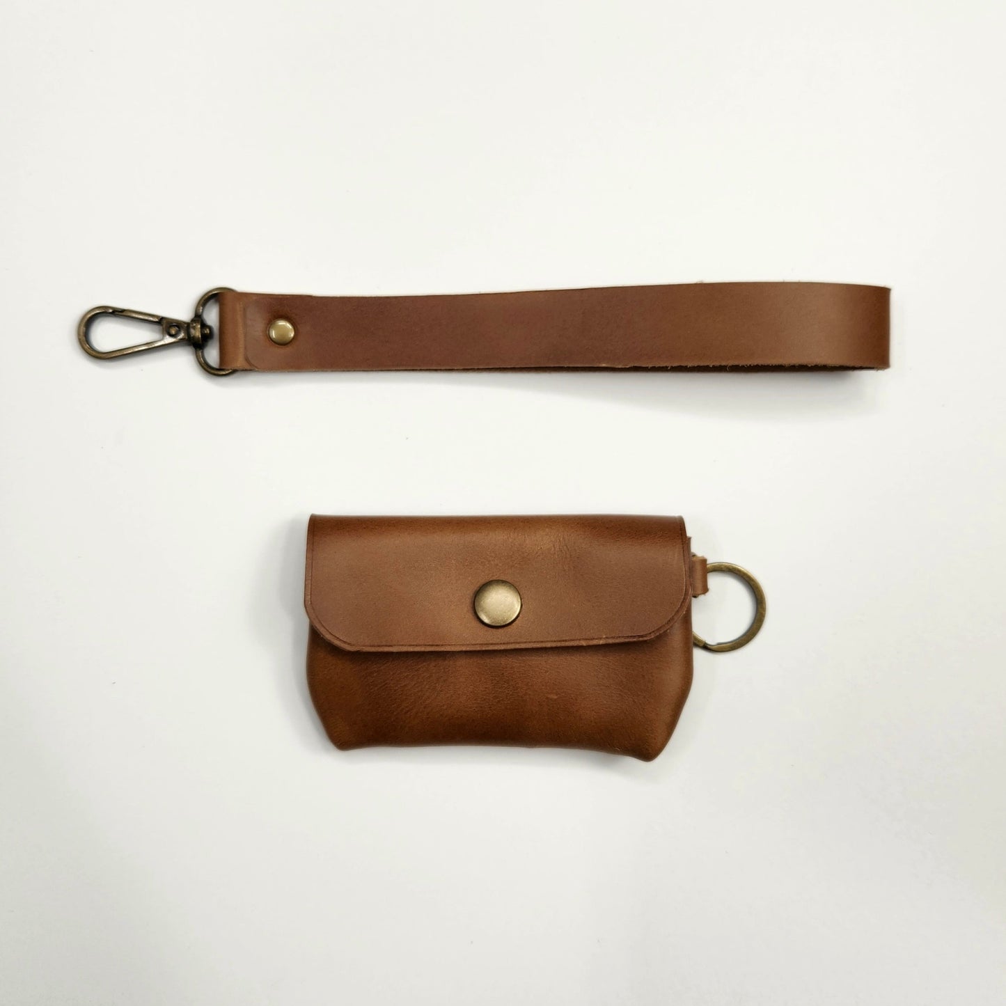 Womens Leather Keychain Wallet