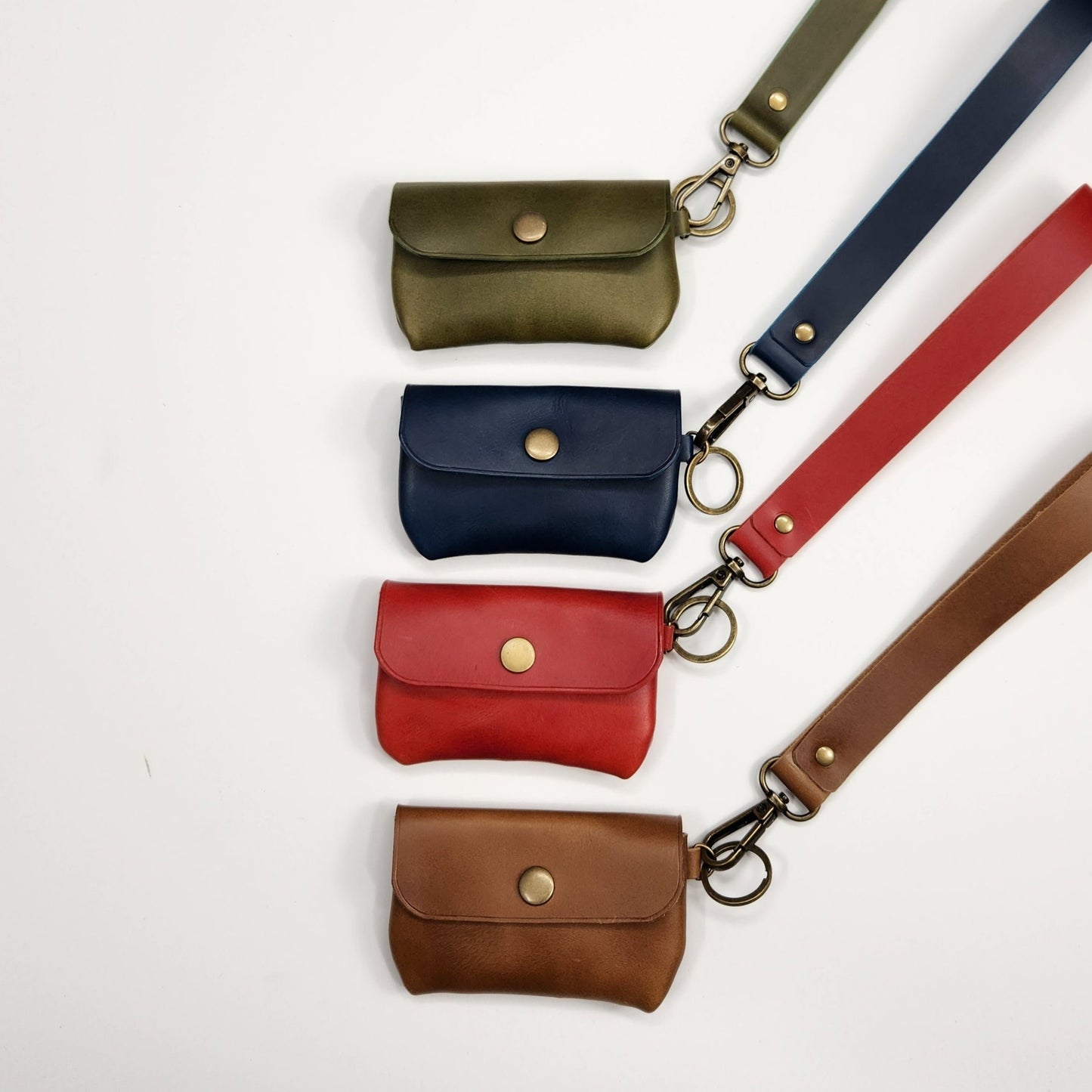 Womens Leather Keychain Wallet