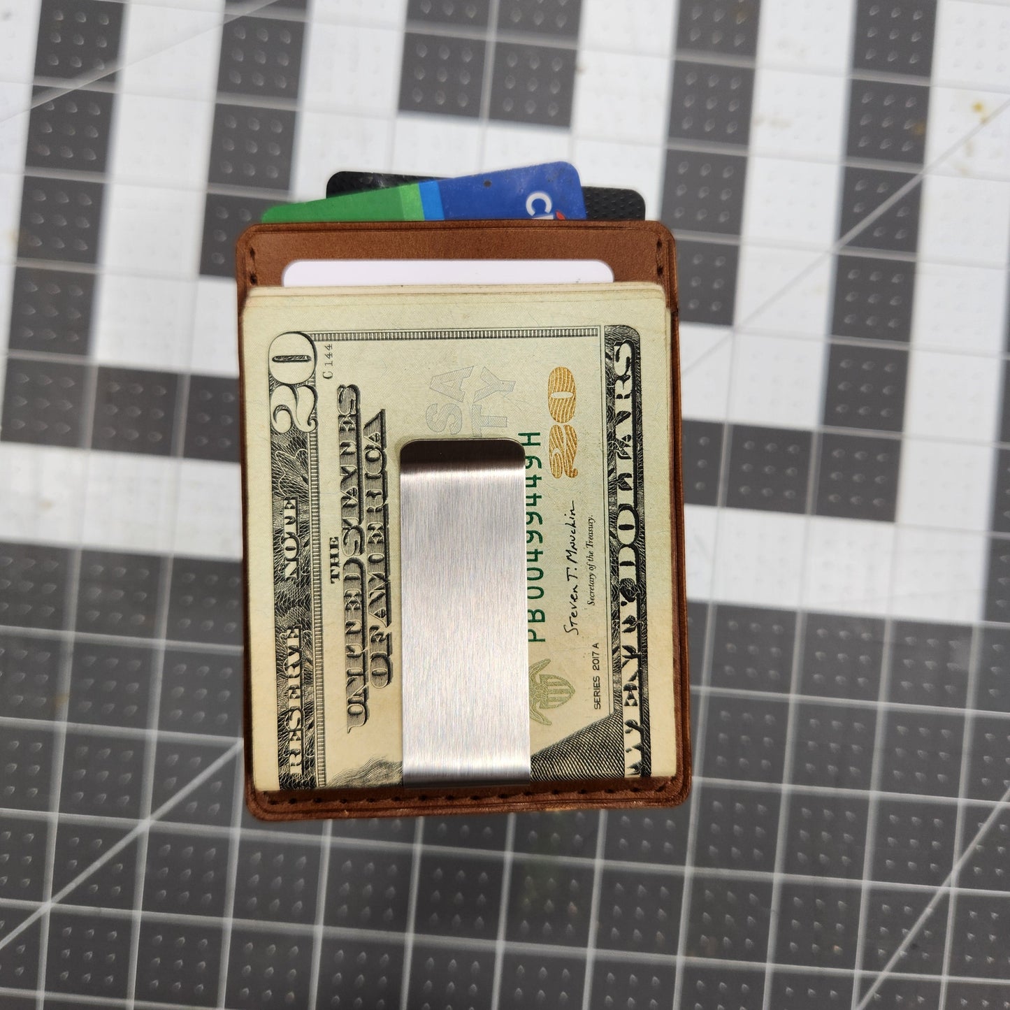 The Teddy with Money Clip Leather Wallet