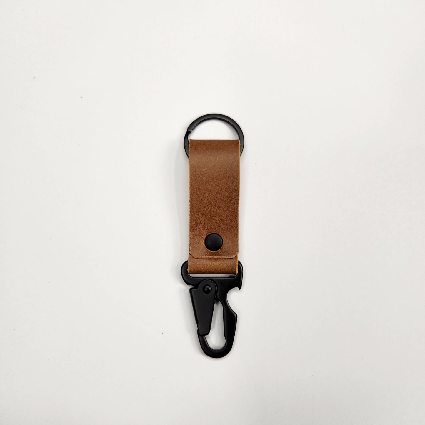 Leather keychain with bottle opener