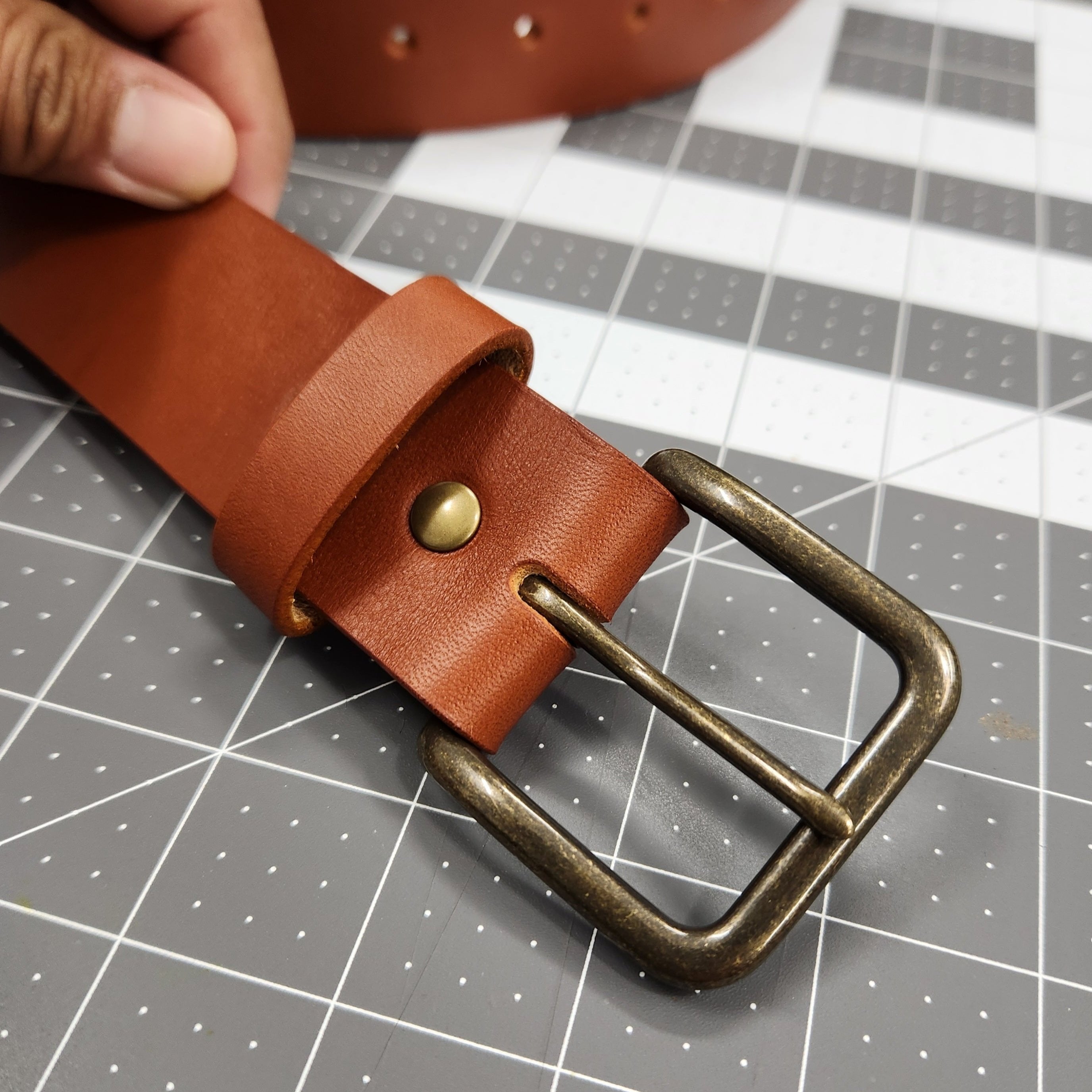 Full Grain Leather Belt-Handmade Belt for Men | Made in USA